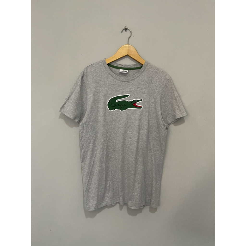 T shirt Lacoste Original / Kaos Lacoste / Kaos Lacoste Logo Bordir Original / Kaos Lacoste Big Logo