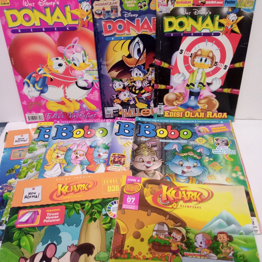 Majalah bobo majalah kuark majalah Donal bebek majalah anak majalah populer