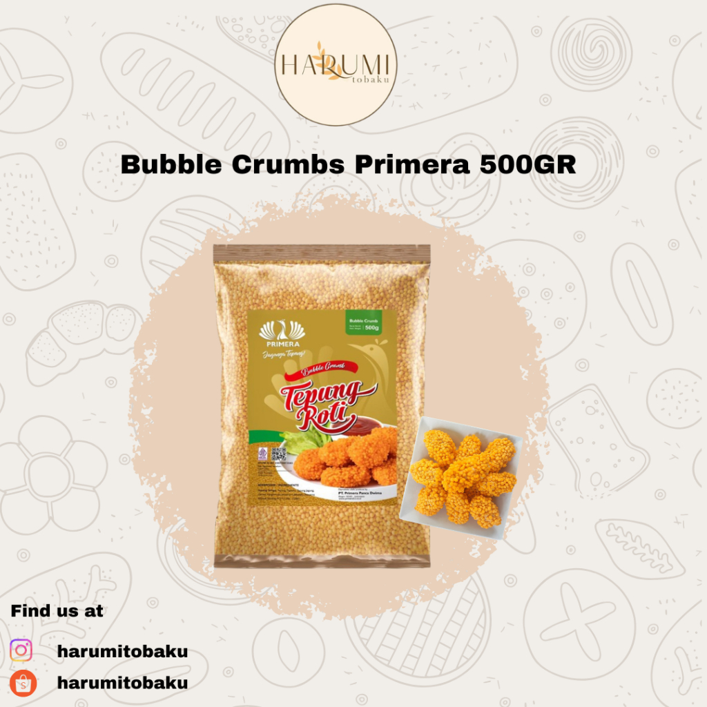 Bubble crumb primera 500g / tepung roti primera 500g / coating nugget 500g / tepung roti kanzler 500