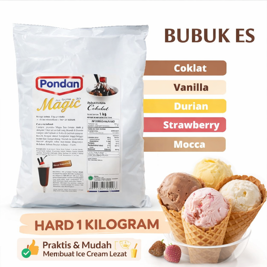 Flamingo 1 kg - Harga Bubuk Ice Cream Instan - Jual Bubuk Bahan Es Krim - Bubuk Es Krim Murah