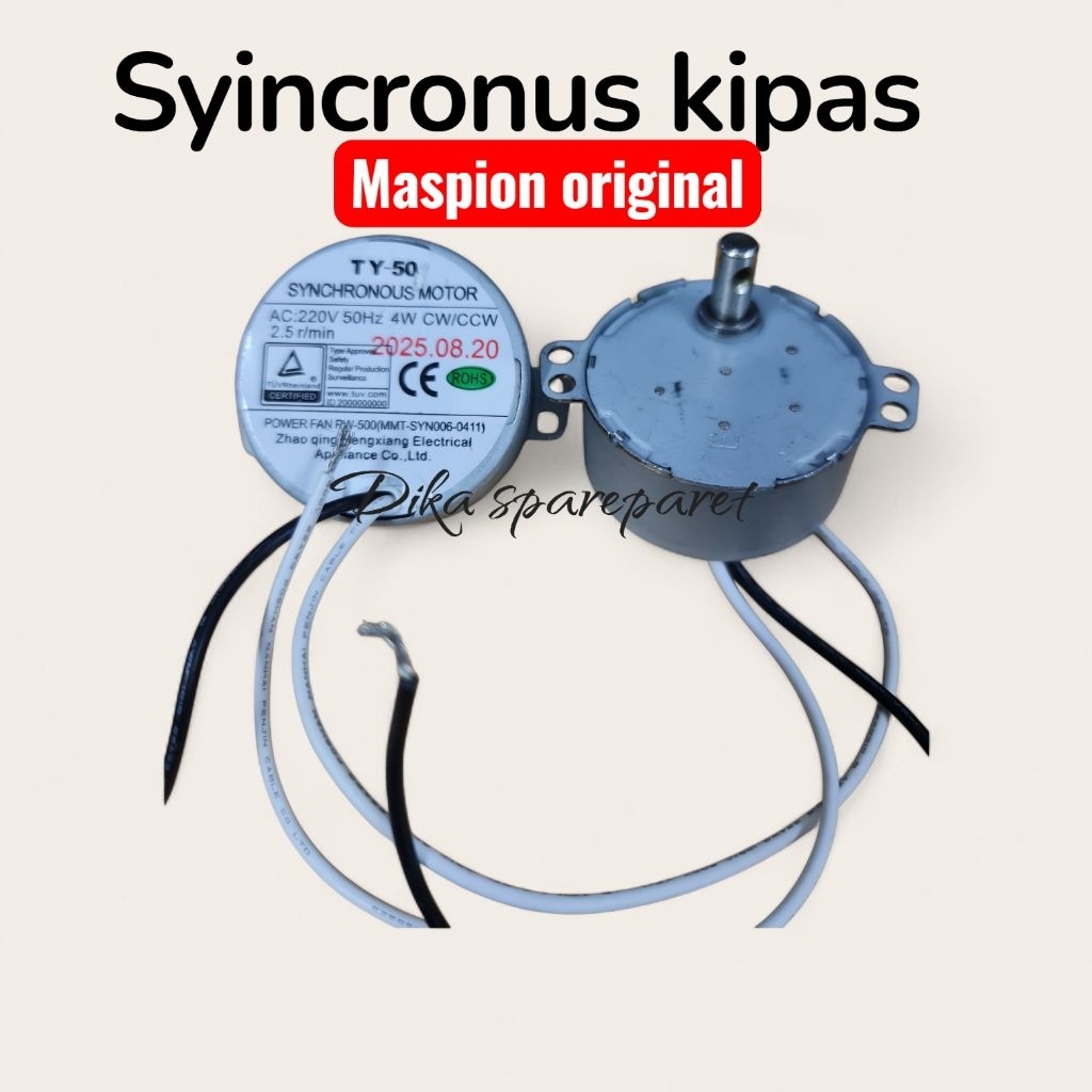 syincronus kipas remot maspion