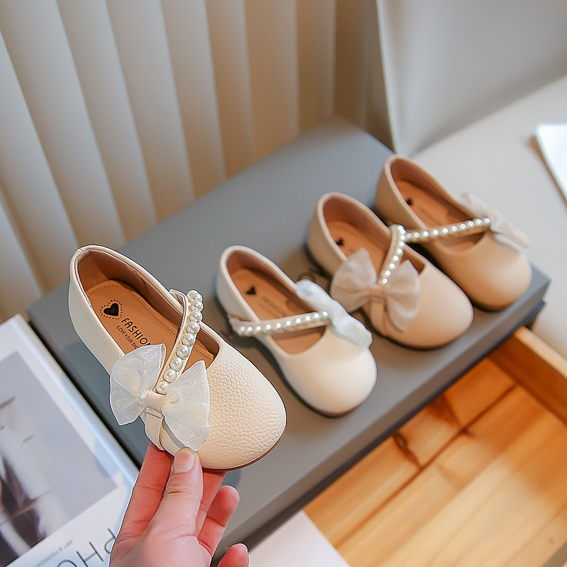 Sepatu Anak Perempuan FlaShoes Mutiara Anti Slip / Sepatu Anak Perempuan Usia 1 Tahun Sampai 8 Tahun