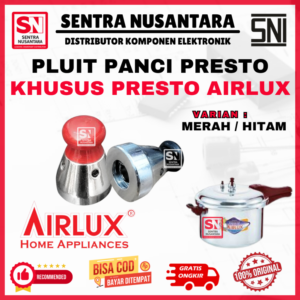 PLUIT TUTUP UAP PANCI PRESTO AIRLUX ORIGINAL | PLUIT PRESTO AIRLUX ASLI | PELUIT PRESTO AIRLUX SERBA