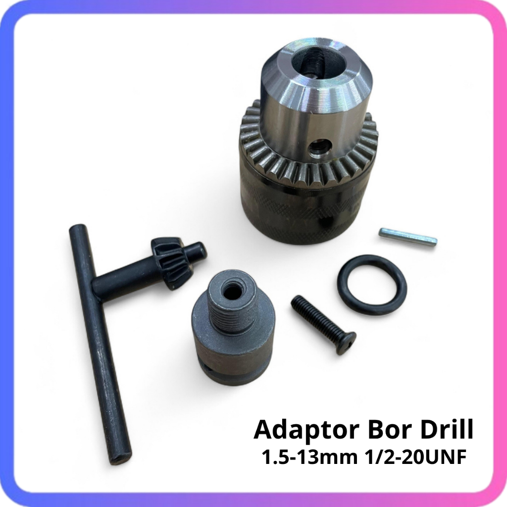 Adaptor Bor Drill 1.5-13mm Chuck Bor Listrik Palu Listrik Konversi Bor Adaptor Impact Wrench