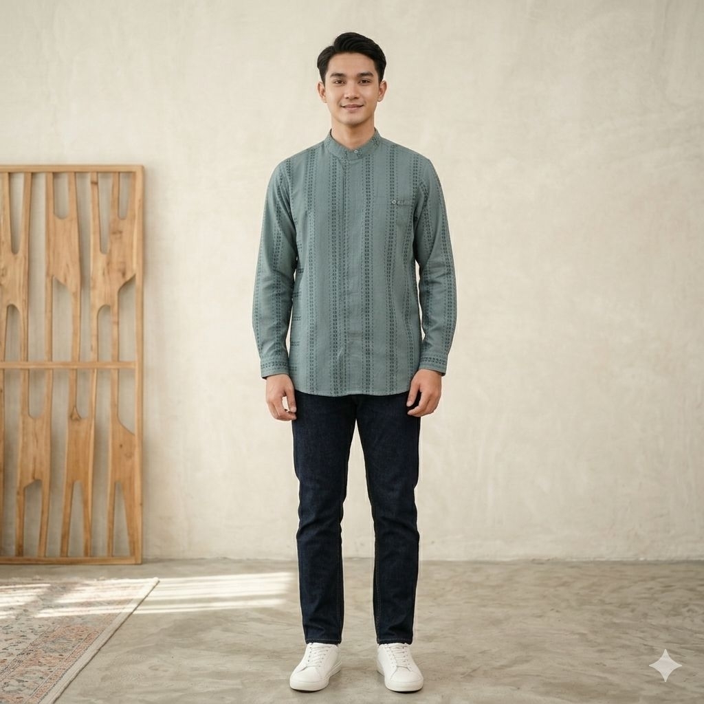 Preloved Baju Koko Rabbani | Lengan Panjang