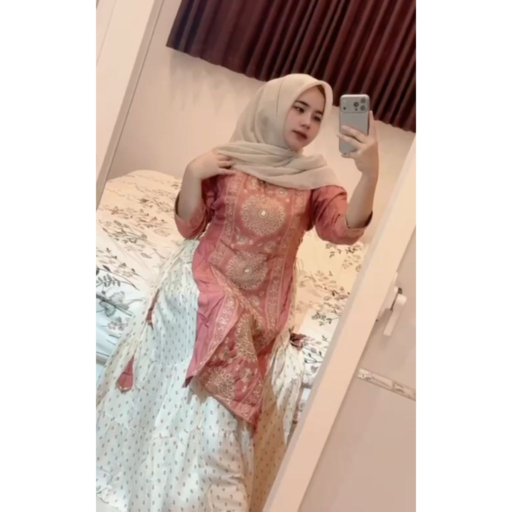 GAMIS HINDI LIDAH LAYLA BORDIR CANTIK / GAMIS HINDI BORDIR