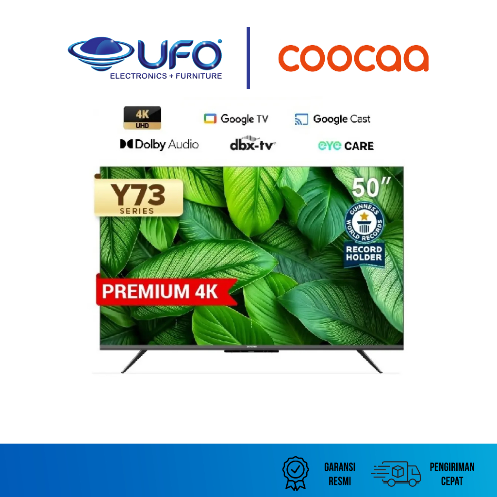 Coocaa 50 Inch Smart Google LED TV 4K UHD 50Y73