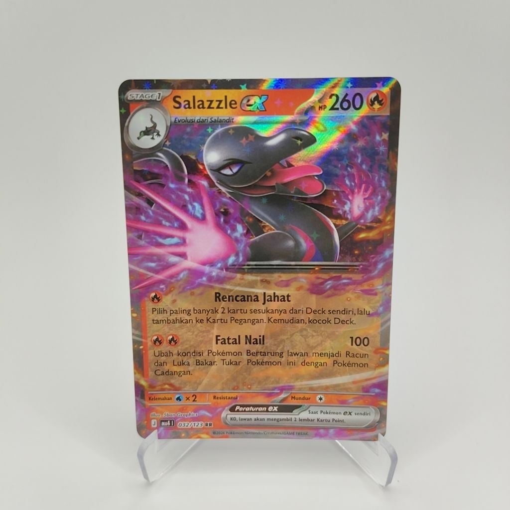Salazzle ex RR Ledakan Peniada MA4 Pokemon TCG Indonesia
