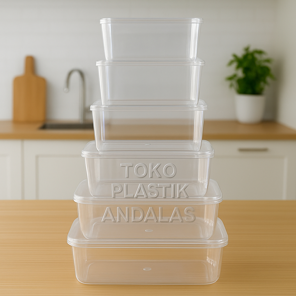 Thinwall Cup Kotak Wadah Makanan Plastik Transparan Bermacam Ukuran - Praktis, Aman, Tahan Panas