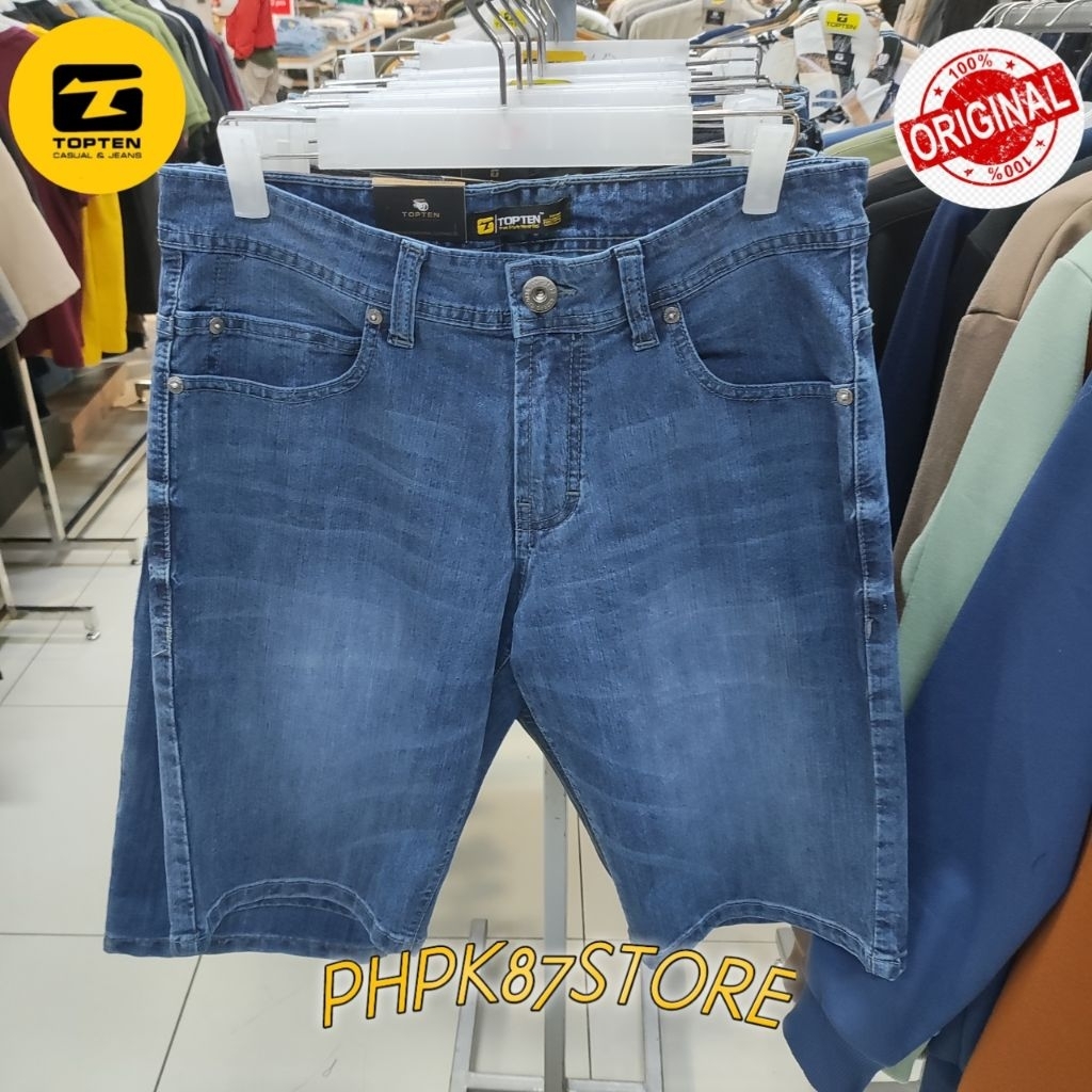 TOP TEN CELANA PENDEK PRIA DENIM PREMIUM, CELANA PENDEK PRIA POLOS JEANS ORIGINAL
