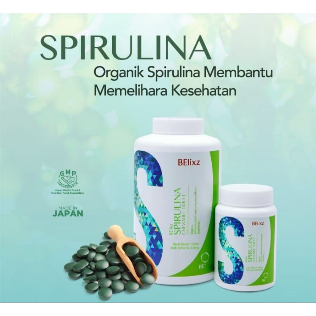 Spirulina BElixz Organic Supllement 500 Tablet