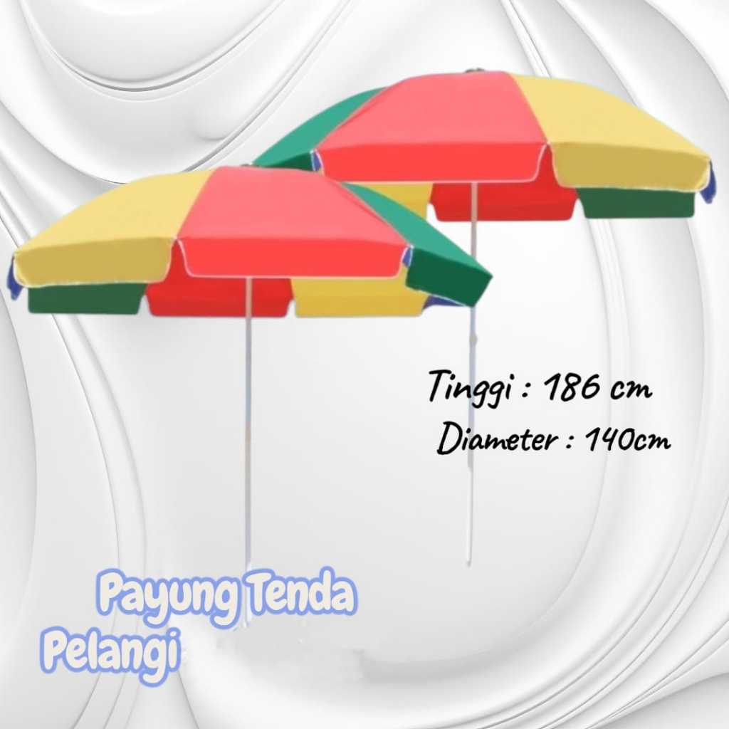 PAYUNG TENDA PELANGI / PAYUNG JUALAN MUTU TERBAIK / PAYUNG PELANGI