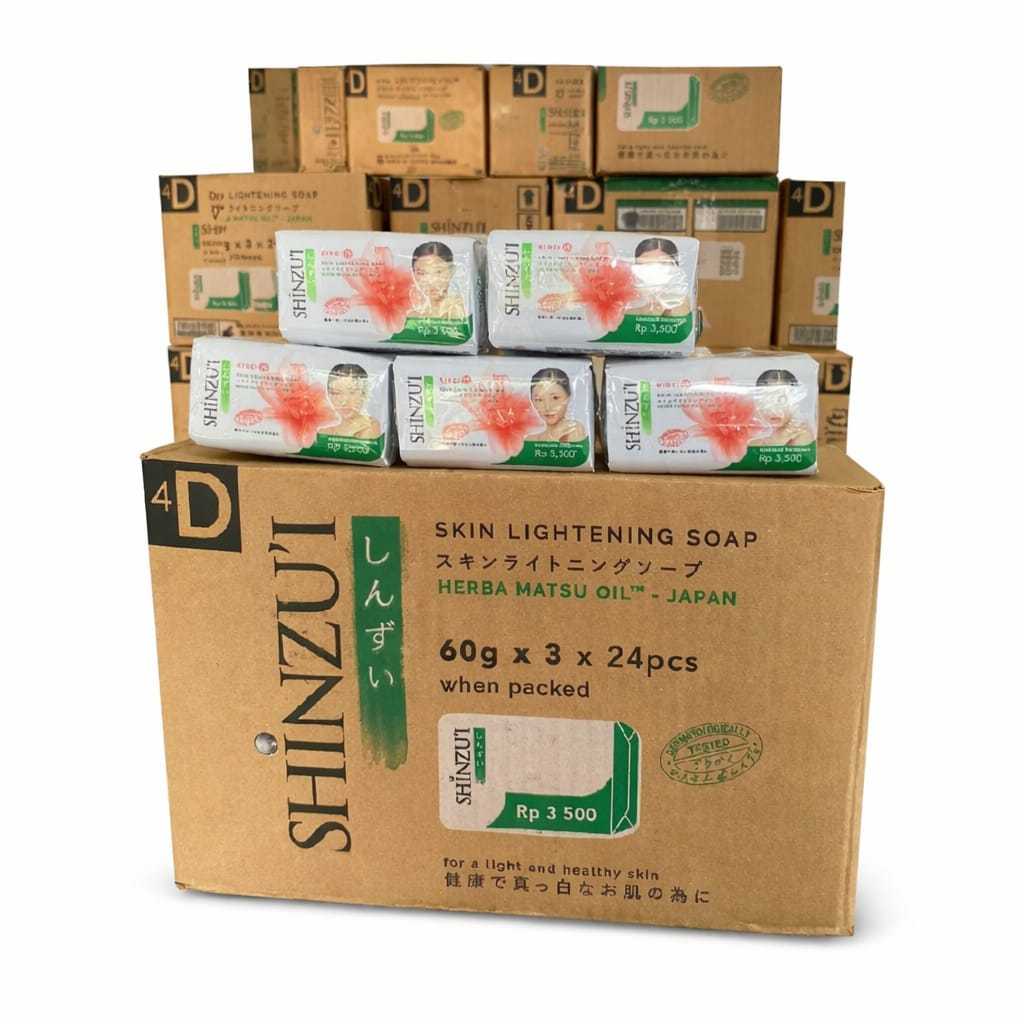 [1 KARTON 72 PCS] Sabun Shinzui Batang 60gr /  Sabun Shinzui Batang 1 Dus / Shinzui Sabun Batang