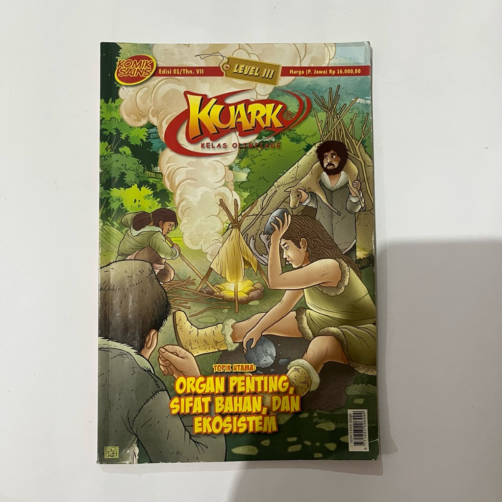 Preloved Original - Komik Sains KUARK "Organ Penting, Sifat Bahan, Ekosistem" (Level 3)