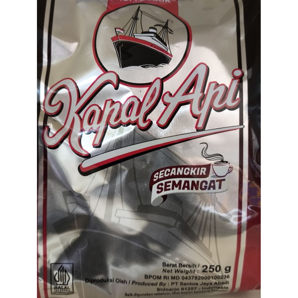 KOPI KAPAL API SILVER 250GR KOPI BUBUK
