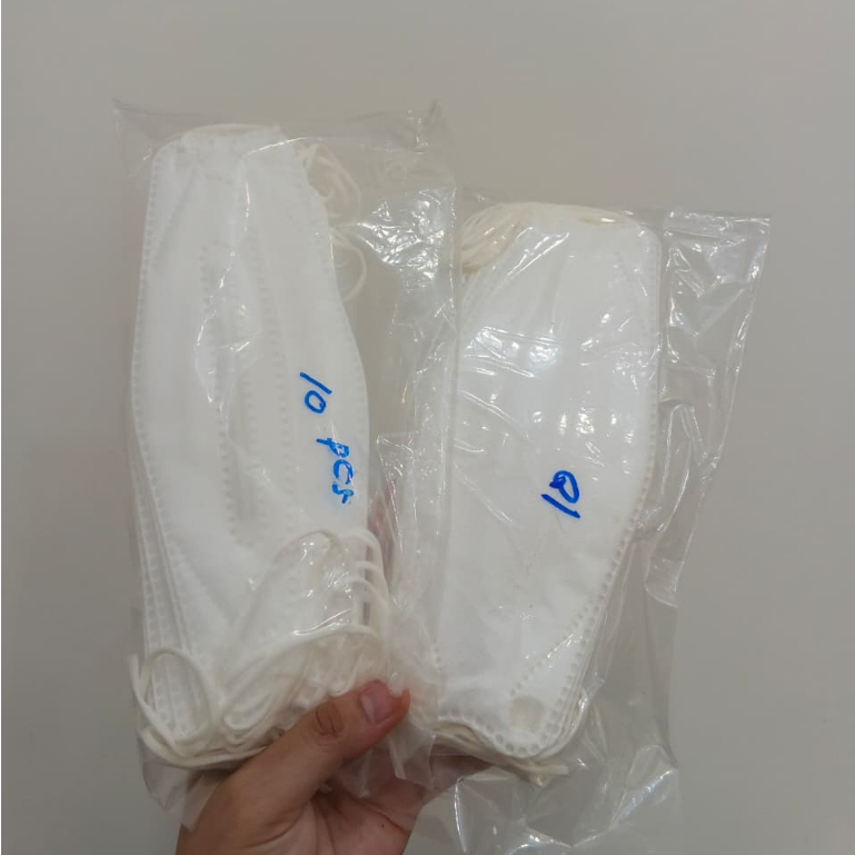 MASKER SOFTIES 3D / MASKER 3D PUTIH ISI 10 PCS ( ECER )