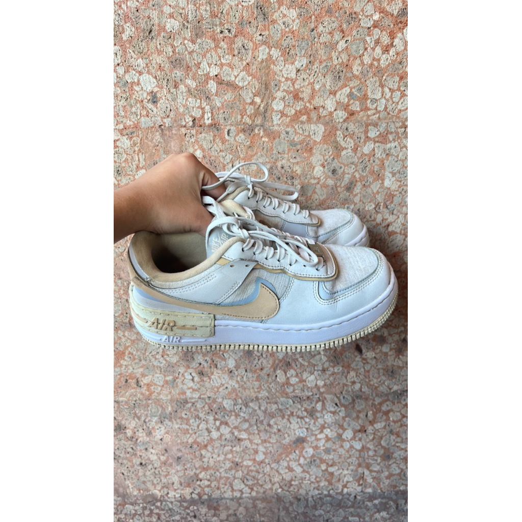 preloved nike air force 1 low shadow washed coral