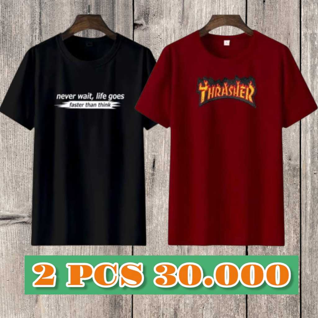 Kaos Motif Distro Baju Adem Nyaman Pria Wanita Keren
