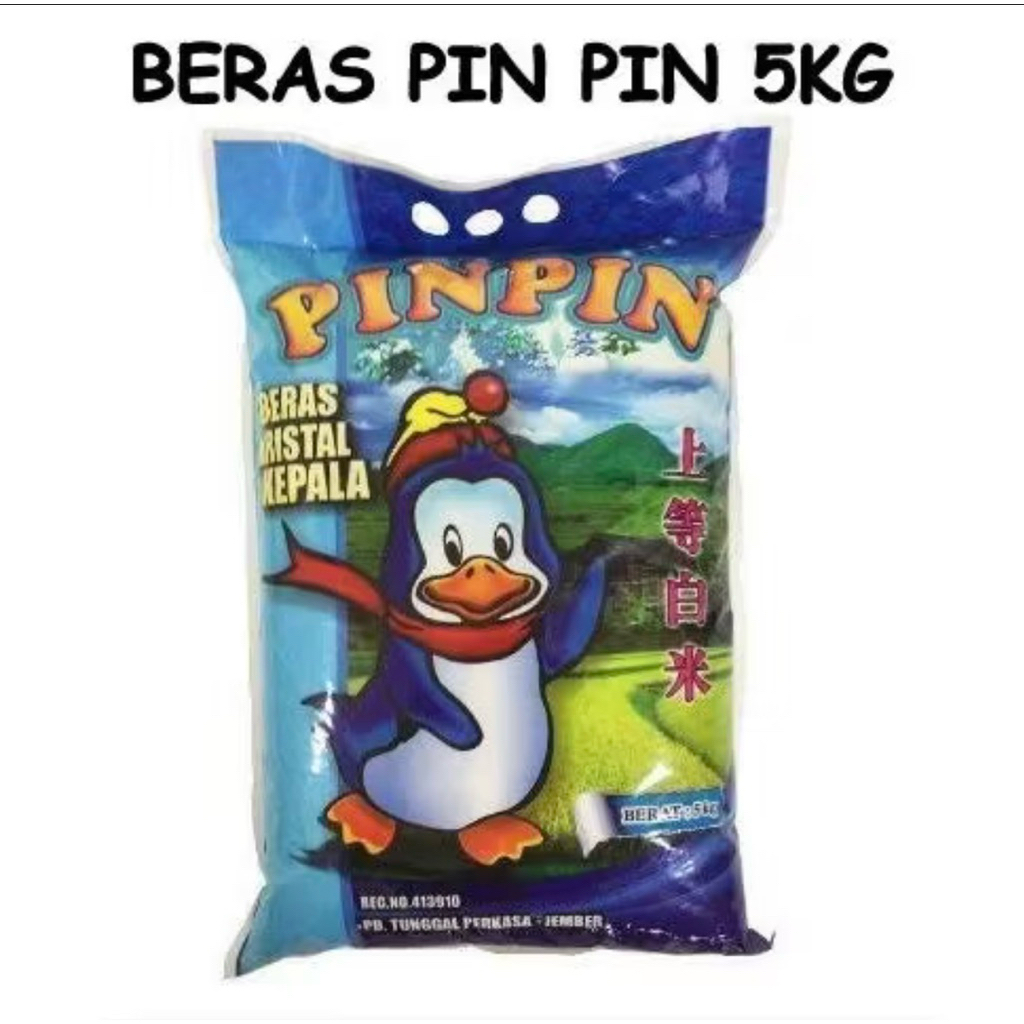 Beras Pin Pin 5kg - Berkualitas Tinggi, Pilihan Beras Segar, Beras Premium