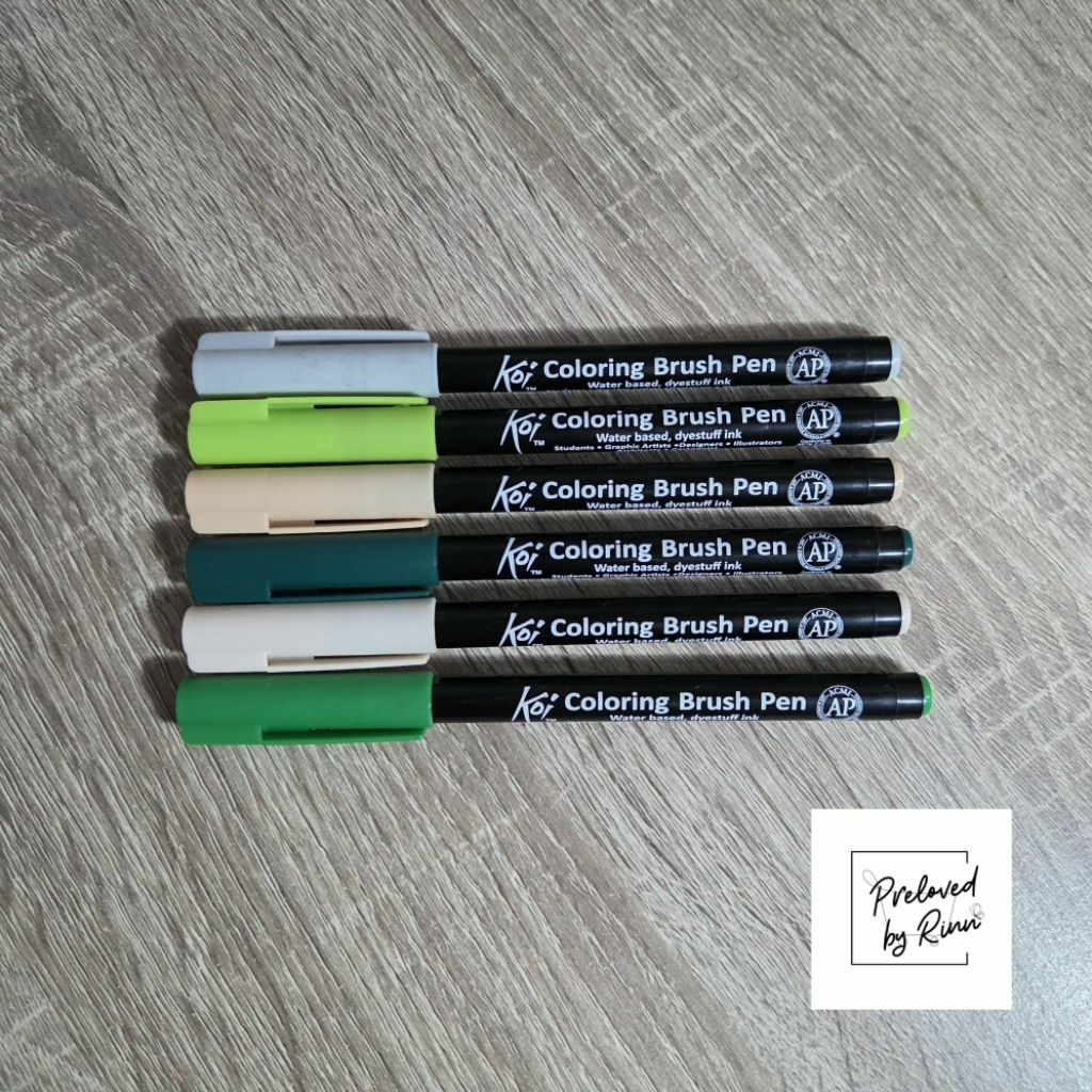 Preloved Sakura Koi Coloring Brush Pen (BACA DESKRIPSI)