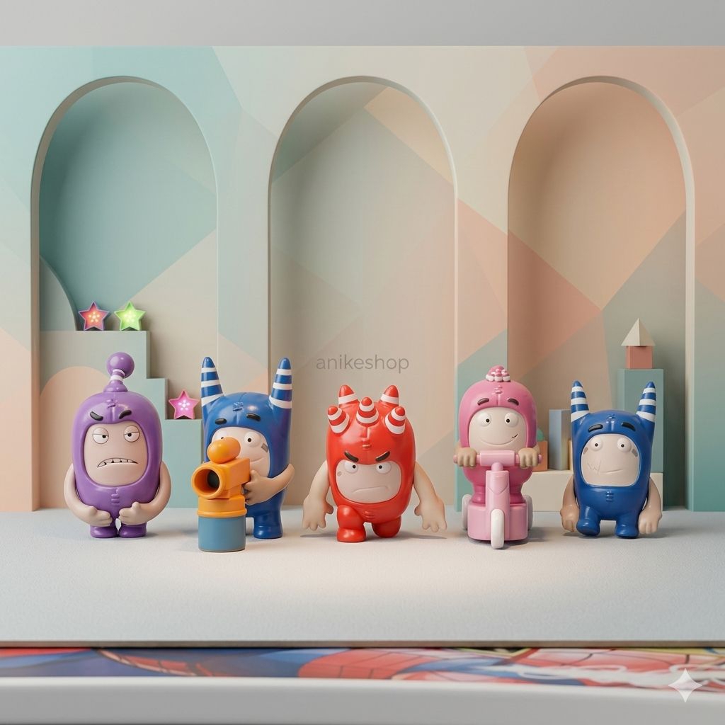 mainan mcd murah figure oddbods