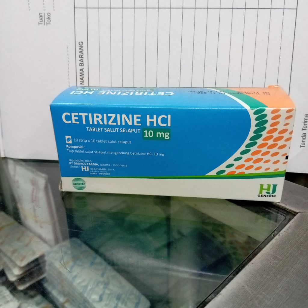 cetirizine tablet per box isi 100 tablet