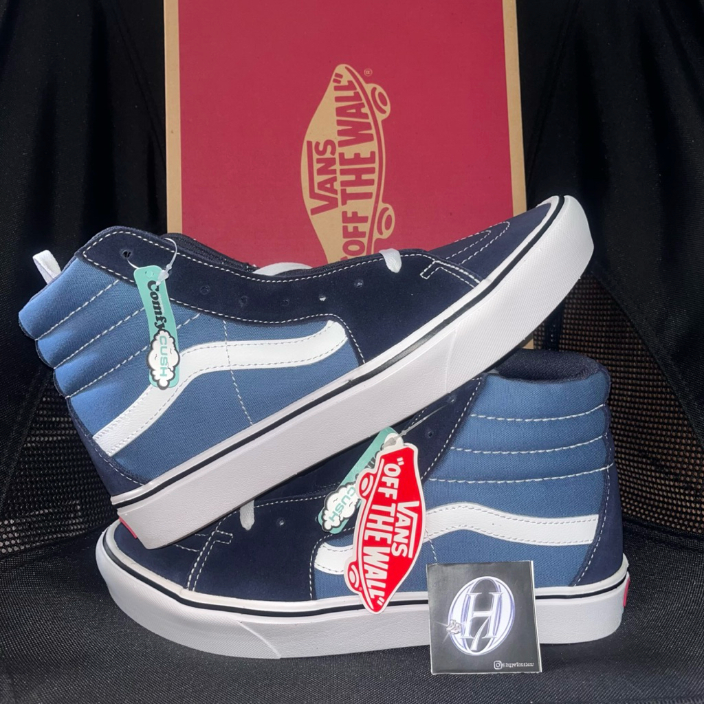 Vans Comfycush Sk8-HI Navy Original Resmi 100%