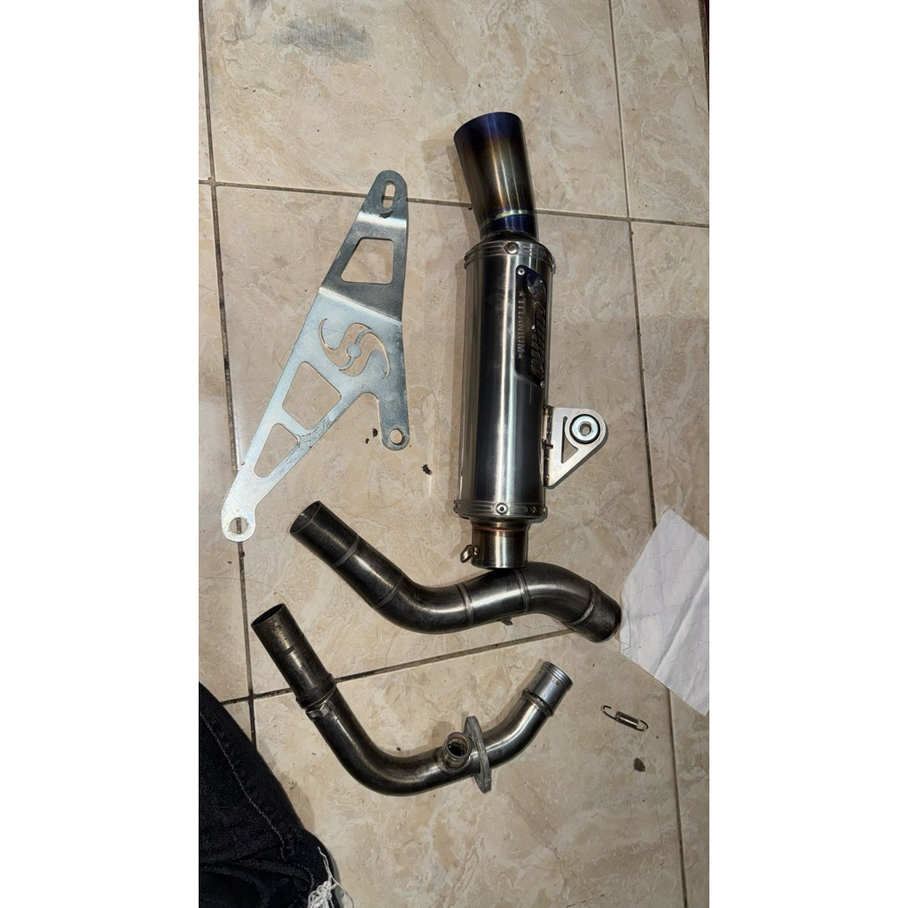 Knalpot Shijiro Titanium Vespa Iget