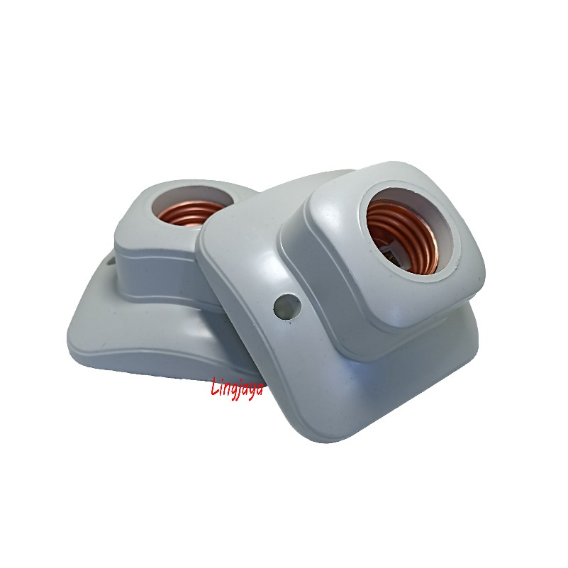 Tempat Lampu Plafon Kaki e27 Fiting Plafon Oval Fiting Lampu E27 Dudukan Lampu Nempel Plafon Oval Ka