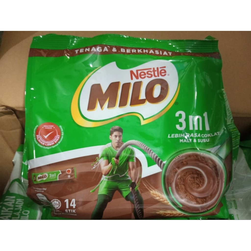 Milo Malaysia 3 IN 1 Isi 14 Sachet