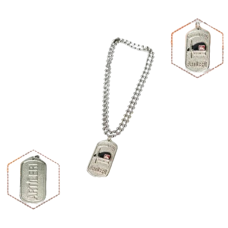 men's necklace with ARTILLERY BERETS logo