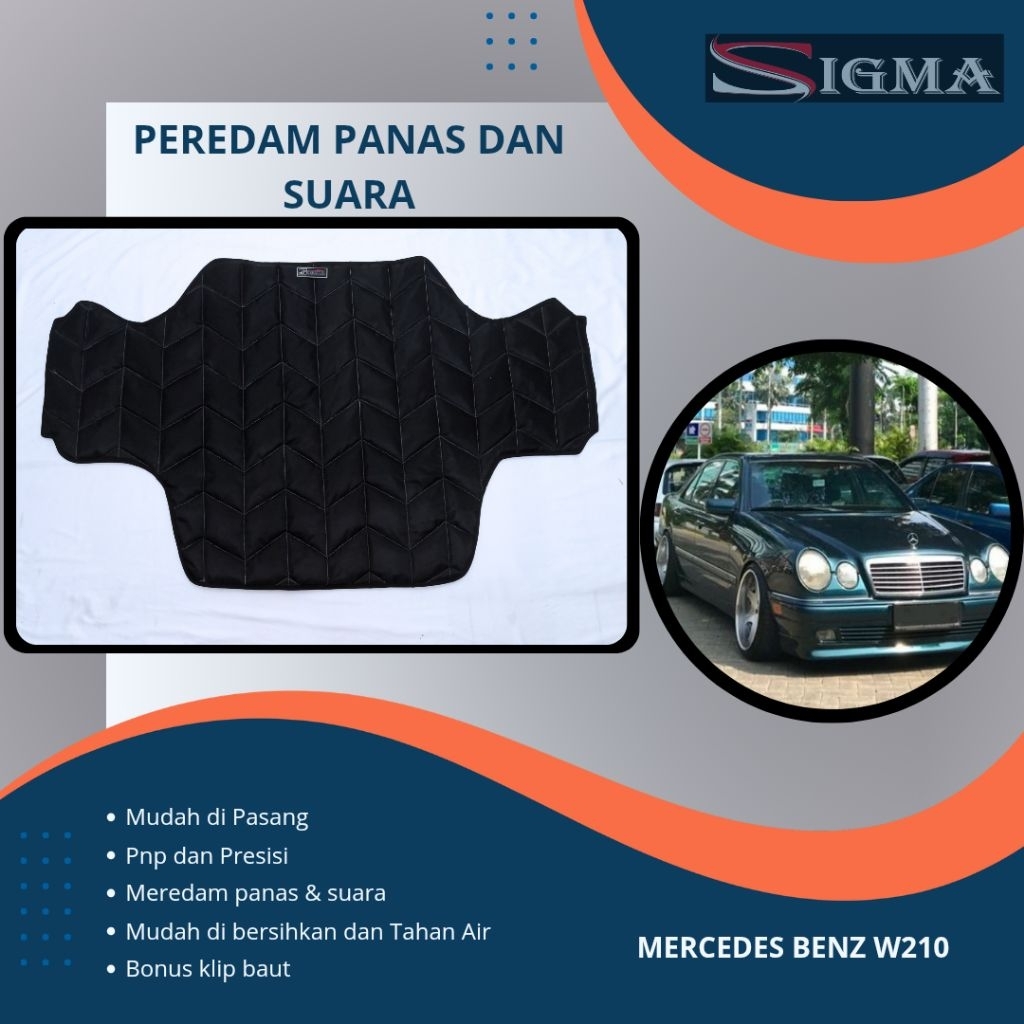 (SIGMA) Peredam Kap Mesin Mobil Mercedes Benz W210