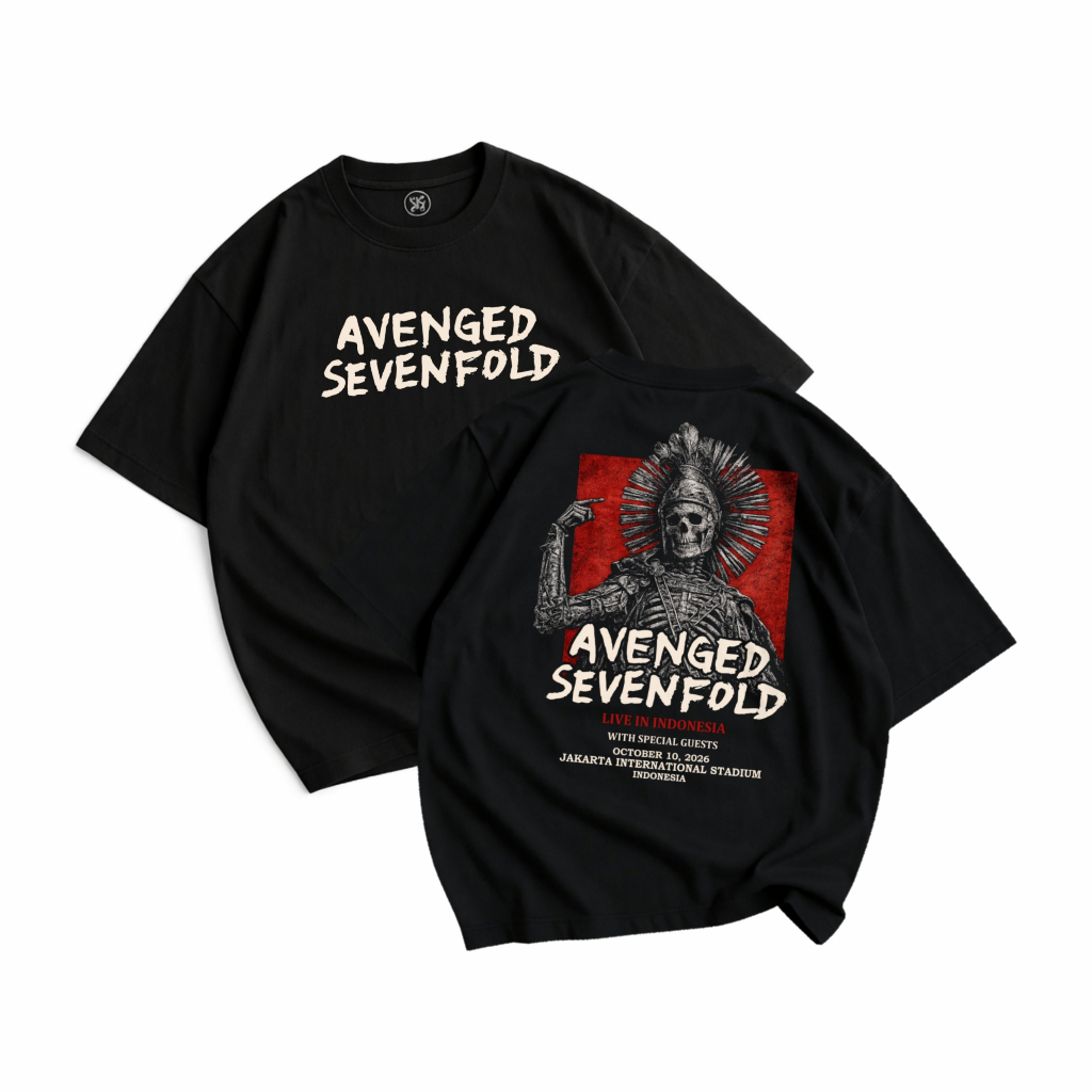 Kaos Avenged Sevenfold Asia Tour 2026 Vol.01 | Kaos Band |T-shirt Band Avenged Sevenfold