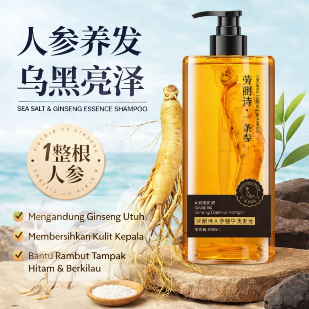 Tonik Rambut Ginseng Puisi Laoli – Hair Tonic Ginseng Nutrisi Rambut Anti Rontok & Menebalkan