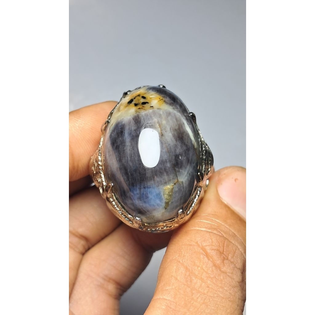 cincin blue safir antik jumbo