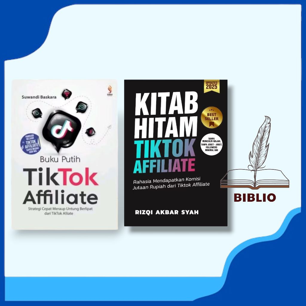 BUKU KITAB HITAM TIKTOK AFFILIATE & BUKU PUTIH TIKTOK AFFILIATE