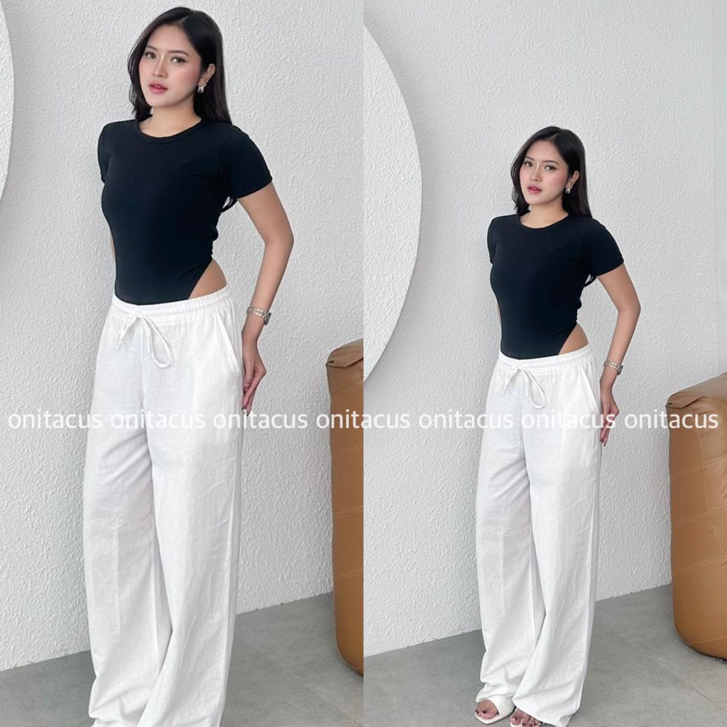 Onitacus - Bodysuit Nana Atasan Wanita Kekinian Kancing Pet Bawah