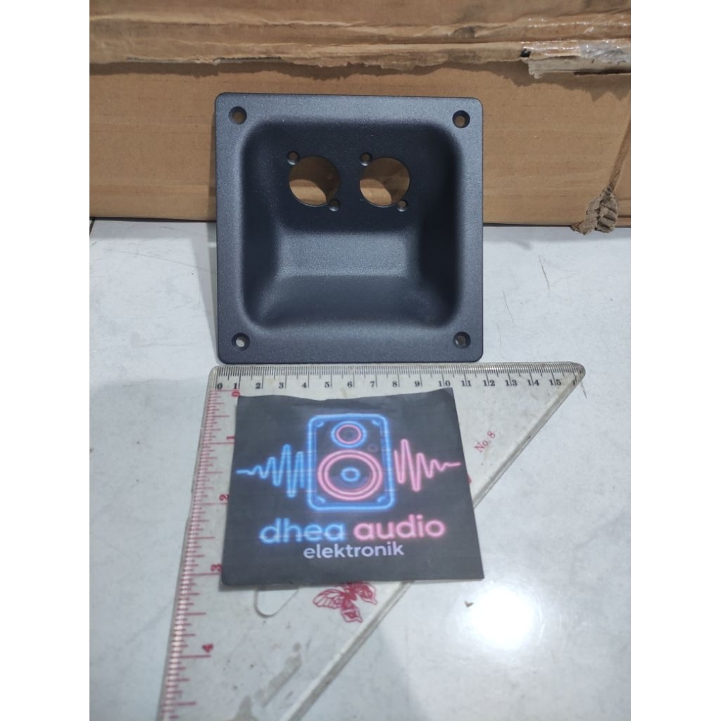 Panel Plat Spikon Panel Speakon BMA 4283 Terminal Spikon Speakon 2 Lubang Box Speaker Cekung Dekok B
