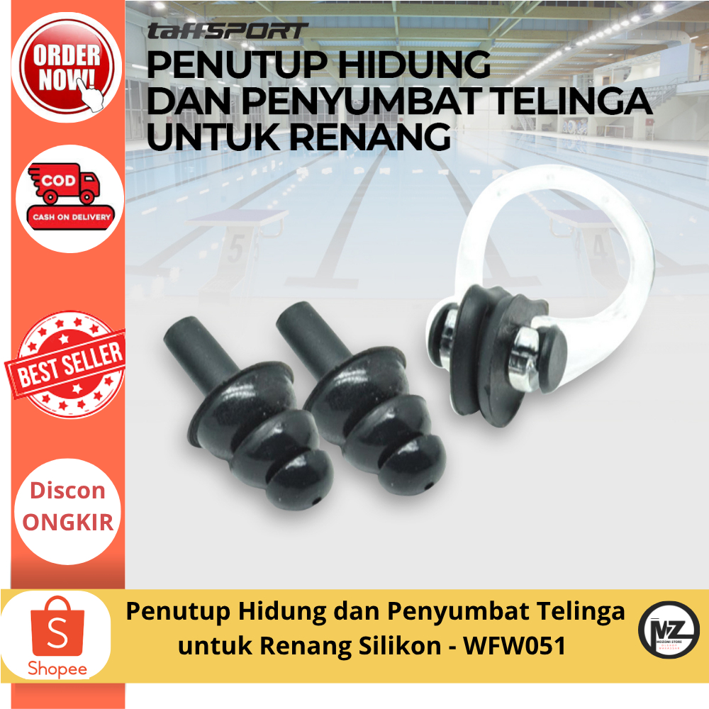 Penutup Hidung dan Penyumbat Telinga untuk Renang Silikon / Perlengkapan Renang