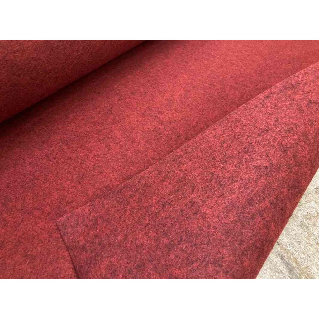 karpet bludru/ babut polos dekorasi meteran - karpet lantai - karpet ruangan [ maron ] ex event
