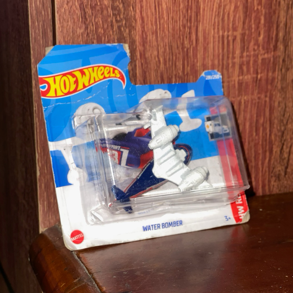 Hot Wheels Water Bomber Blue/White | Diecast Pesawat 1:64 Original Mattel