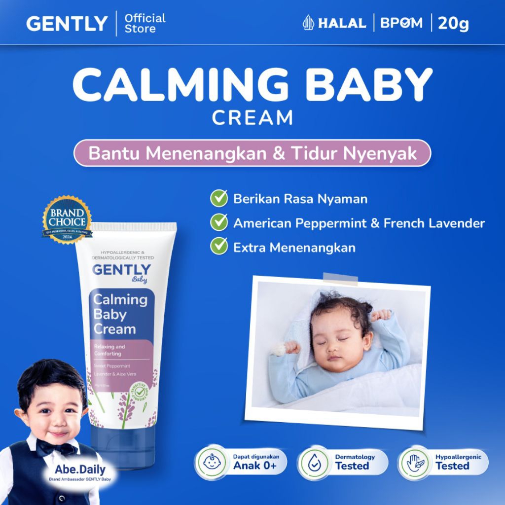GENTLY Calming Baby Cream 50 gram - Cream bayi untuk perut kembung