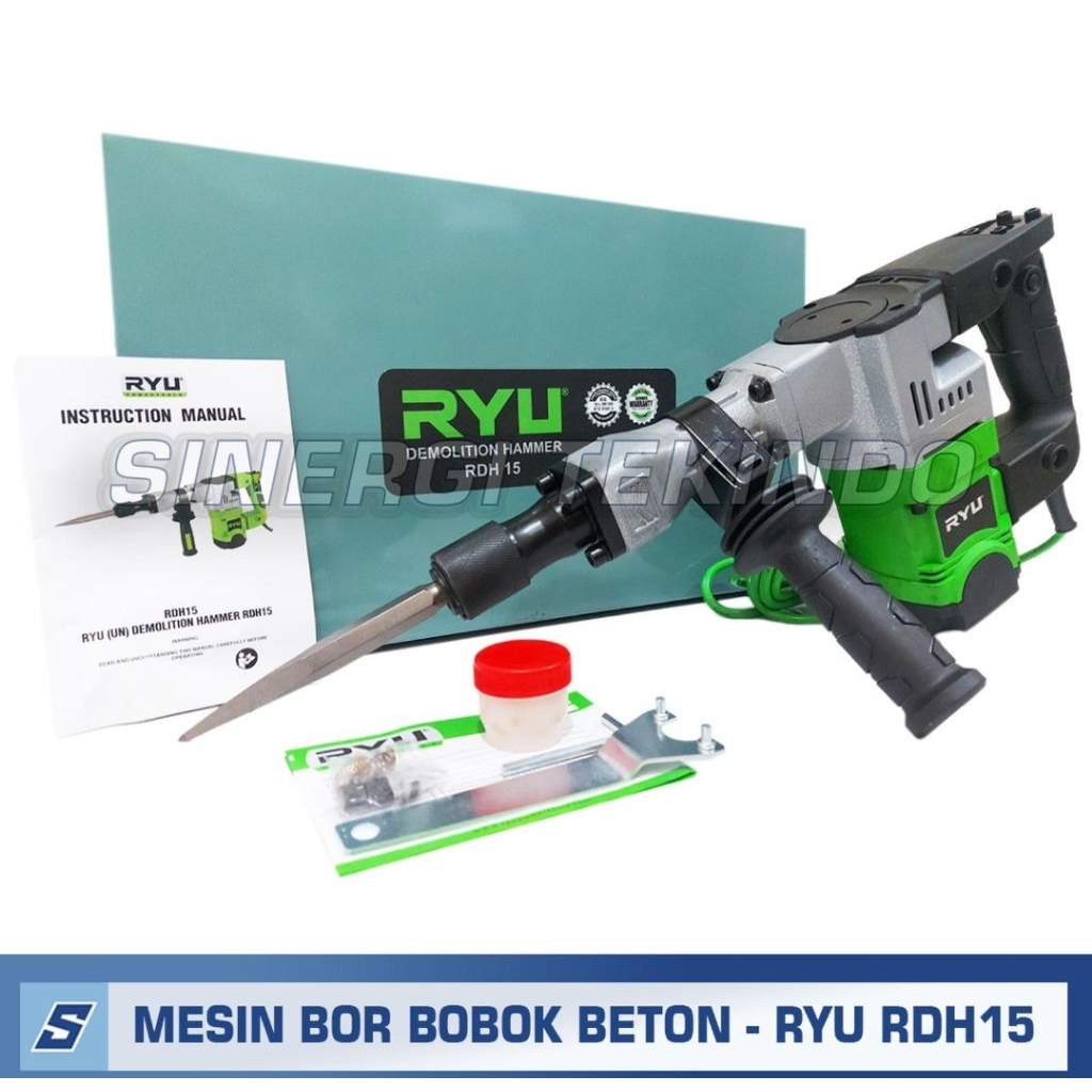 MESIN BOBOK JACK HAMMER RYU RDH 15 / DEMOLITION HAMMER RYU RDH15