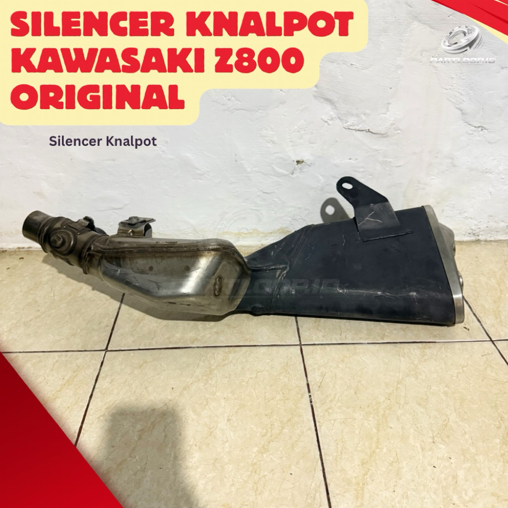 Silencer Knalpot Kawasaki Z800 Ori Original Copotan Like New Suara Gahar Plug & Play