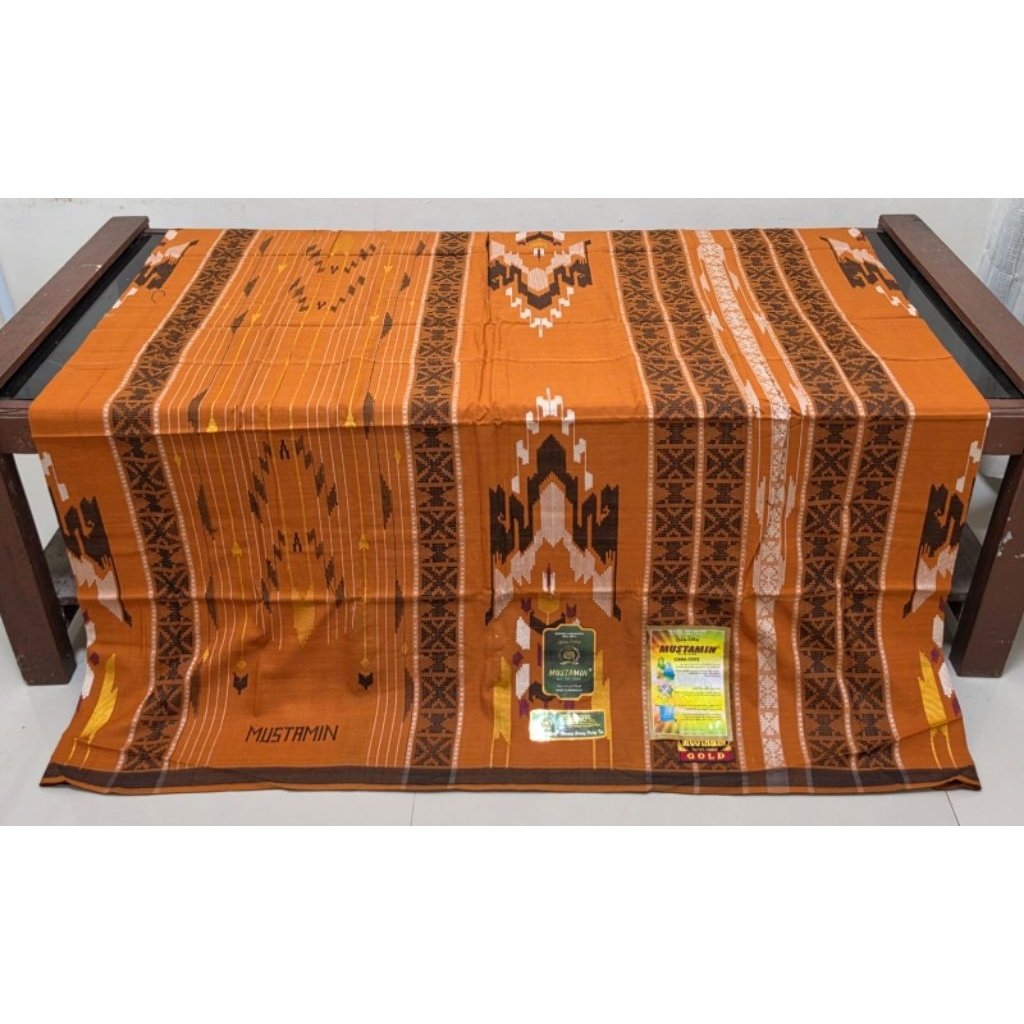 Sarung Tenun Mustamin 200/400 SGE songket full timbul