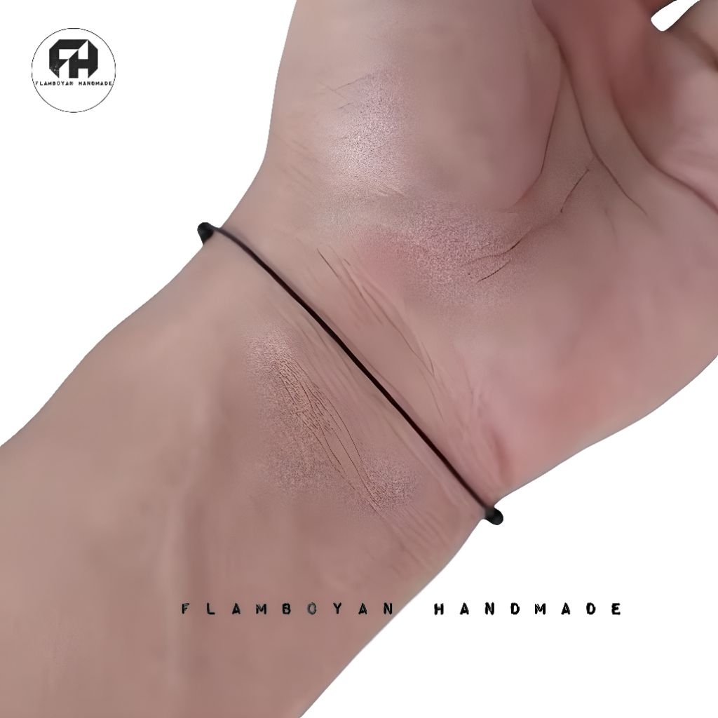 Gelang hitam polos superthin tipis 0,5 mm premium, gelang tali tipis, gelang hitam polos, gelang hit