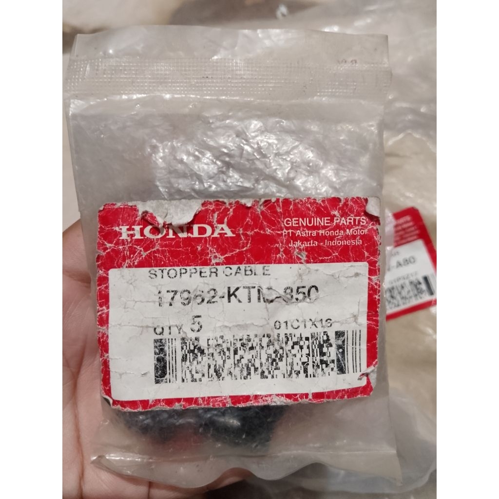 17962KTM850 Stopper Cable Dudukan Tarikan Kabel CHOKE SUPRA X125 KARISMA FITNEW REVO Original 17962-
