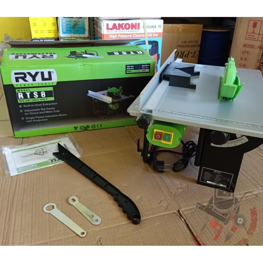 MESIN GERGAJI MEJA  KAYU TABLE SAW 8 inc ryu RTS 8 / table saw 8 inc ryu