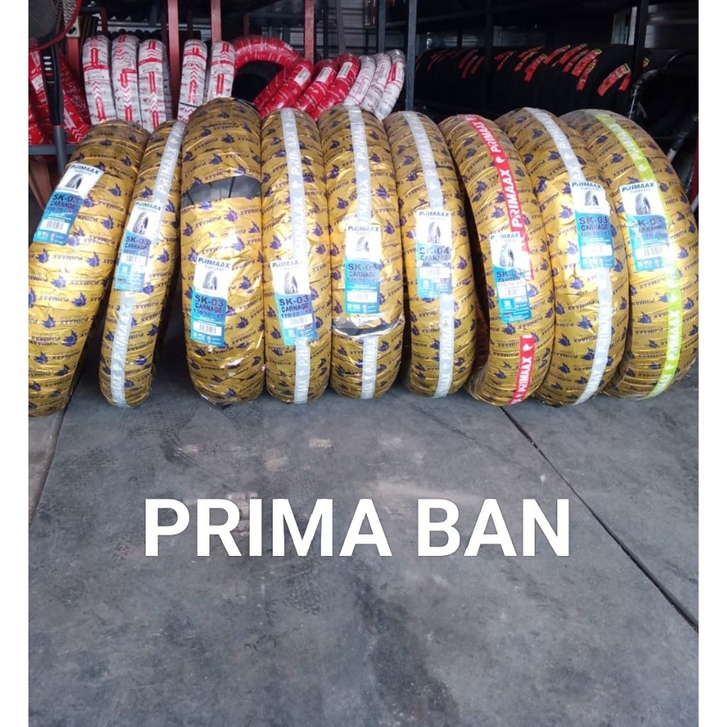 Ban Primaax SK 03 Tubless Ukuran 80/80-17, 90/80-17, 110/70-17, 120/70-17, 130/70-17 Original SNI