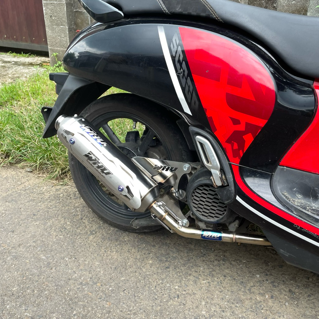 KNALPOT STANDART RACING SCOOPY BEAT DELUX ORIGINAL WHY RACING EXHAUST